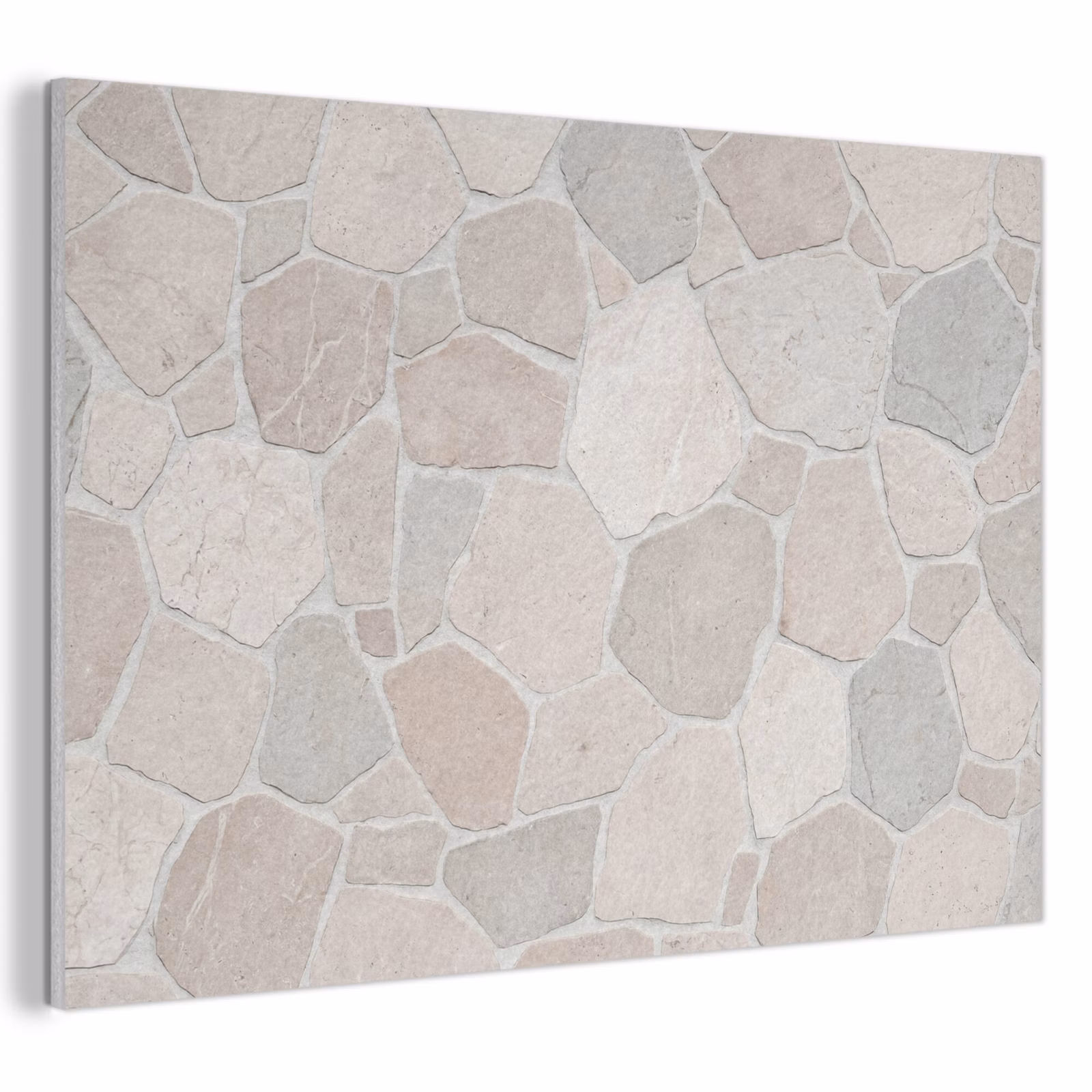 Akoestisch schilderij - Steen - Patroon - Textuur - Beige — 1
