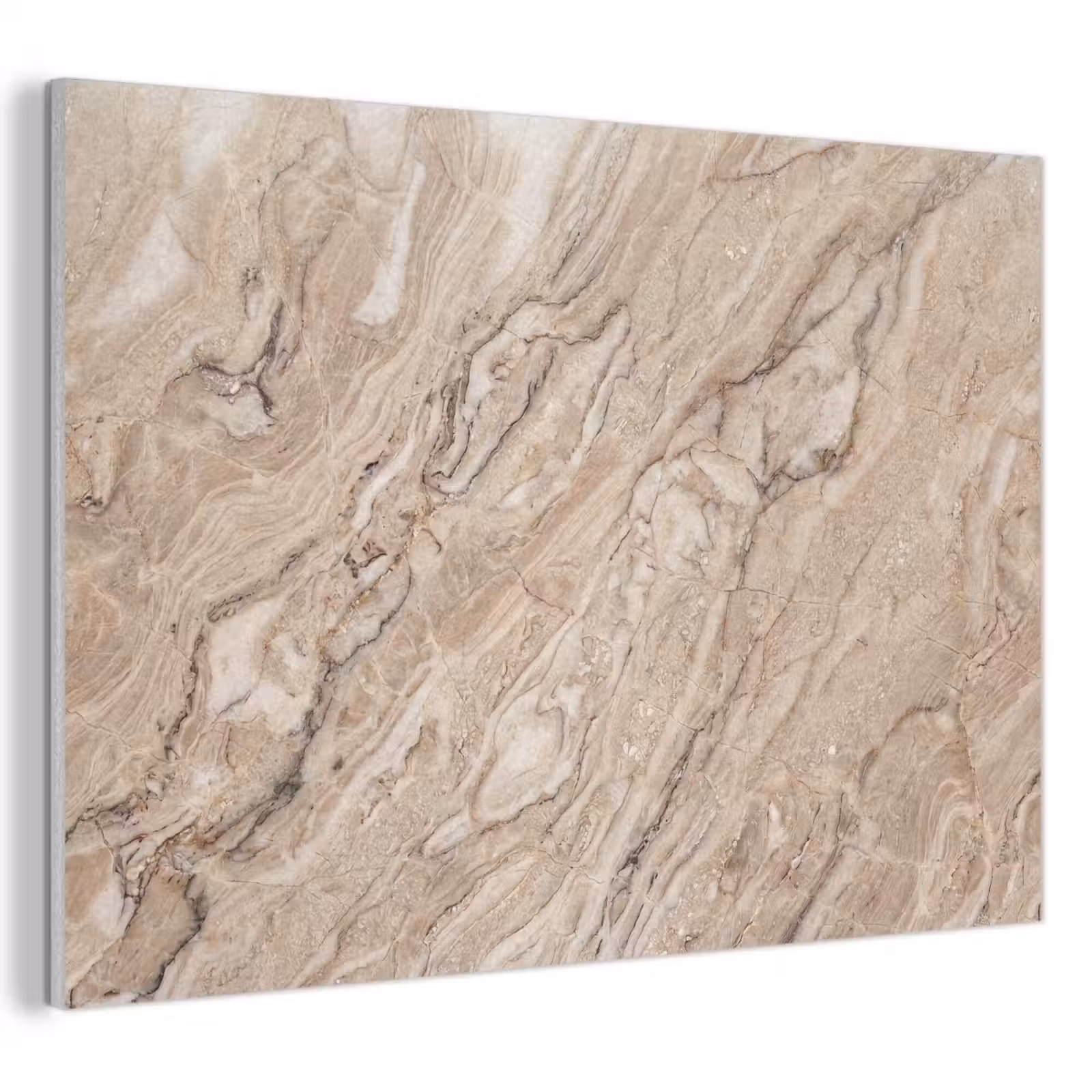 Akoestisch schilderij - Textuur - Aders - Abstract - Modern - Beige — 1