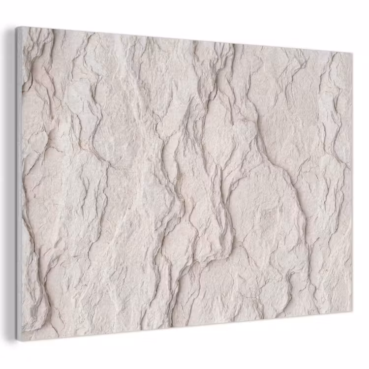 Akoestisch schilderij - Rots - Structuur - Natuur - Beige - Abstract — 1
