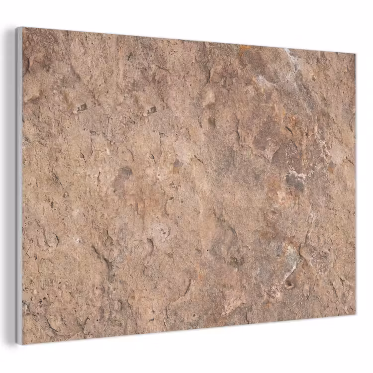 Akoestisch schilderij - Steen - Natuur - Textuur - Abstract - Bruin — 1