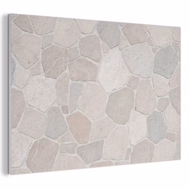 Akoestisch schilderij - Steen - Patroon - Textuur - Beige — 1