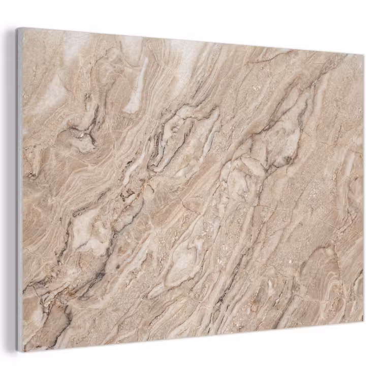 Akoestisch schilderij - Textuur - Aders - Abstract - Modern - Beige — 1