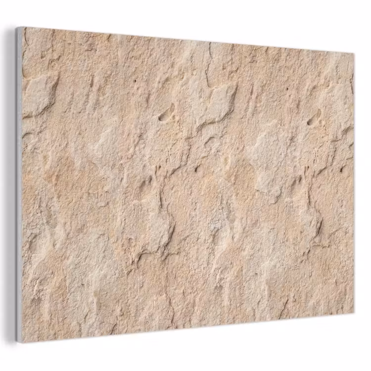 Akoestisch schilderij - Textuur - Steen - Natuur - Beige — 1