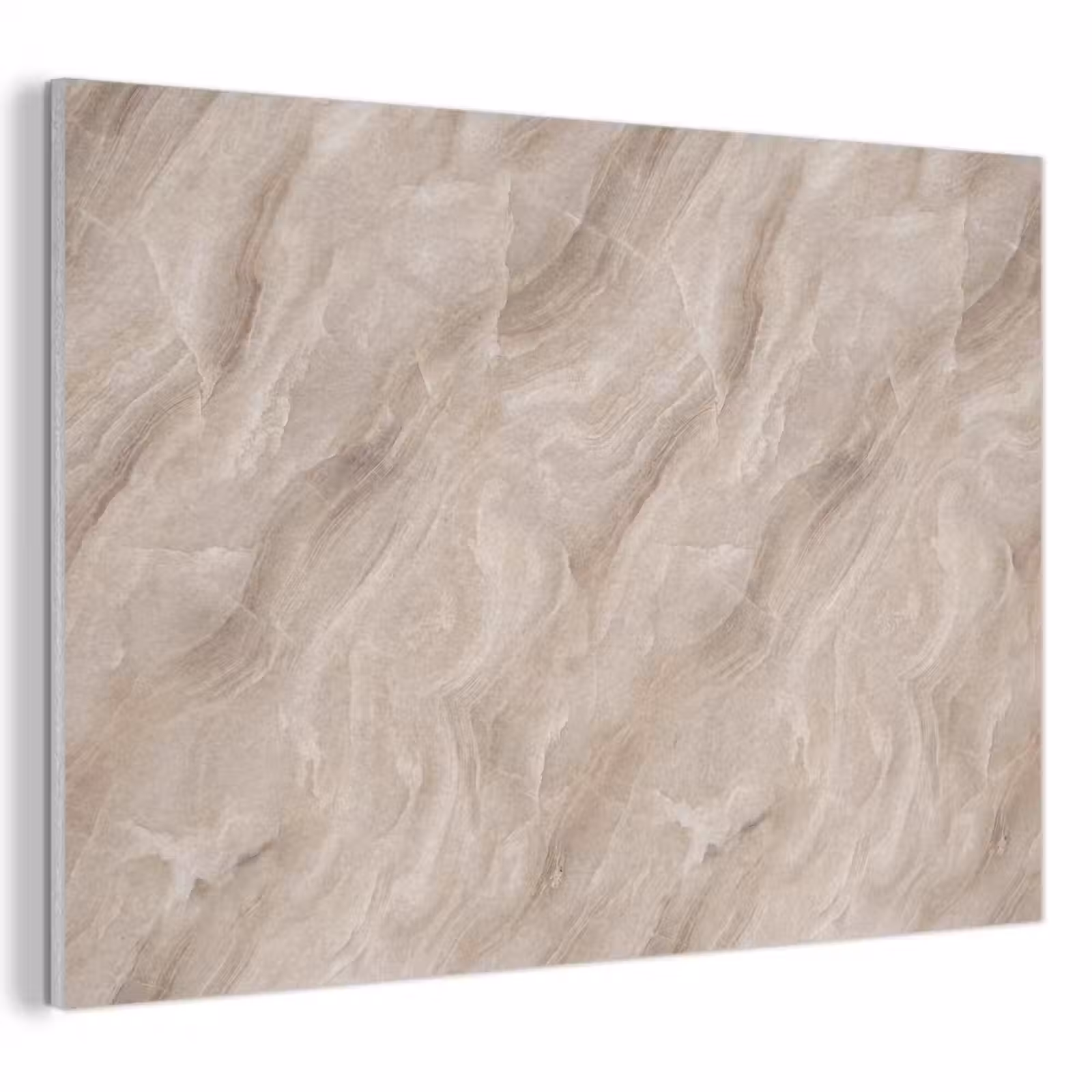 Akoestisch schilderij - Steen - Golvend - Abstract - Beige — 1