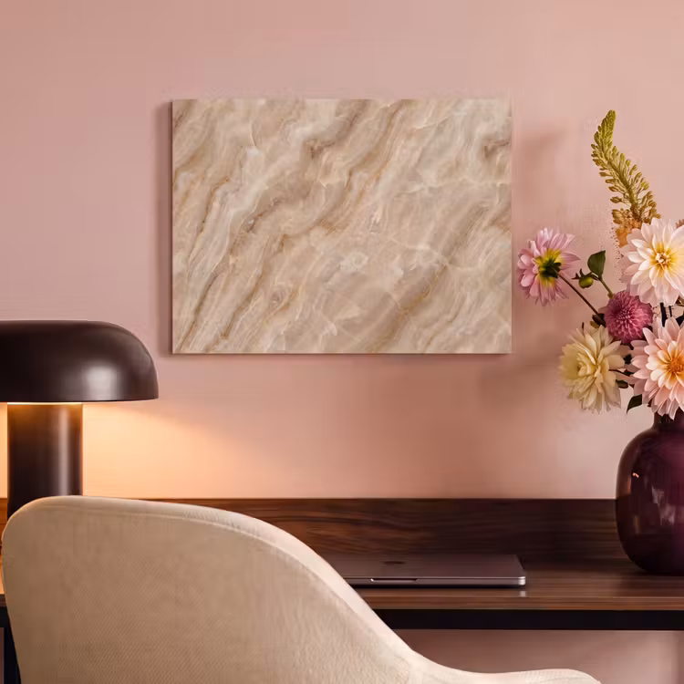 Akoestisch schilderij - Steen - Ader - Natuur - Modern - Beige — 4