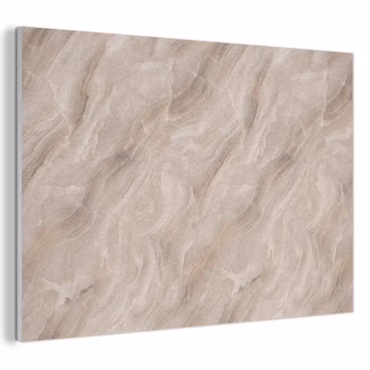 Akoestisch schilderij - Steen - Golvend - Abstract - Beige — 1