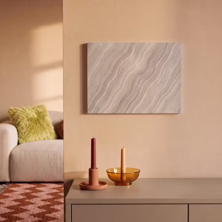 Akoestisch schilderij - Textuur - Golvend - Abstract - Modern - Beige — 2
