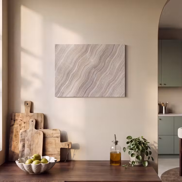 Akoestisch schilderij - Textuur - Golvend - Abstract - Modern - Beige — 3