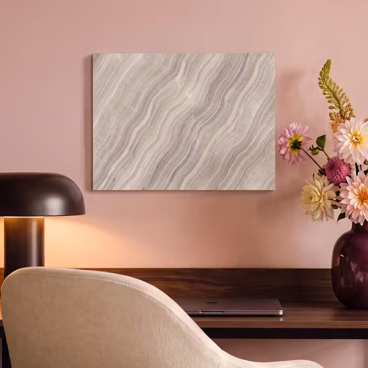 Akoestisch schilderij - Textuur - Golvend - Abstract - Modern - Beige — 4