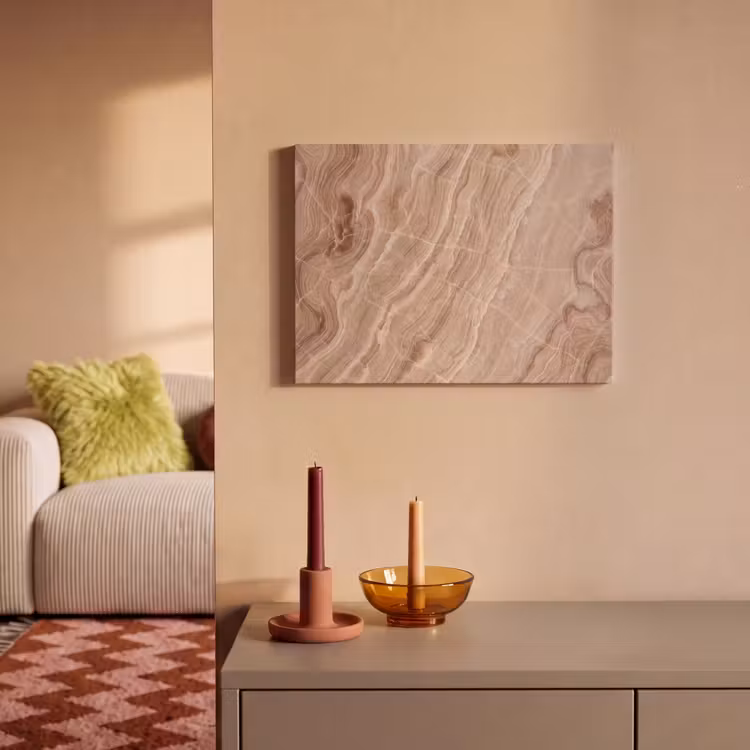 Akoestisch schilderij - Textuur - Golvend - Abstract - Warm - Bruin — 2
