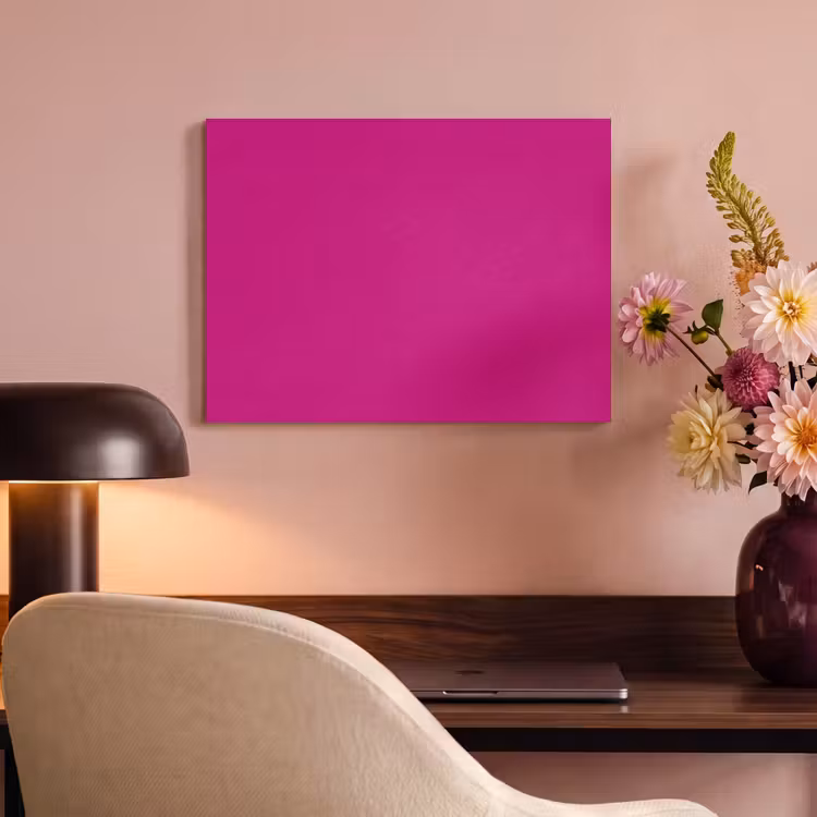Akoestisch schilderij - Velvet - Magenta - Roze — 4