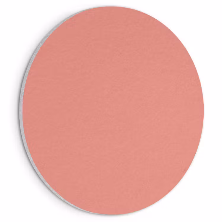 Akoestisch schilderij rond - Dusty - Peach - Koraal — 1