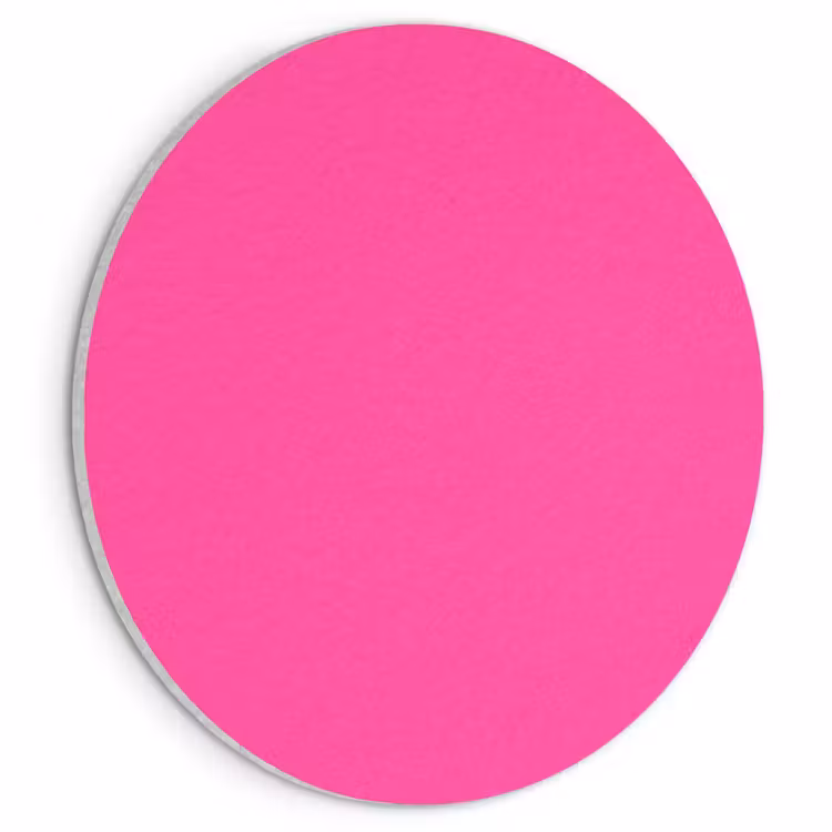 Akoestisch schilderij rond - Electric - Magenta - Roze — 1