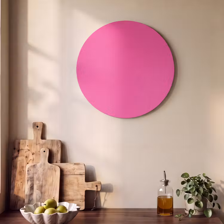 Akoestisch schilderij rond - Electric - Magenta - Roze — 4