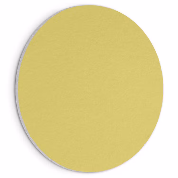 Akoestisch schilderij rond - Golden - Ochre - Geel — 1