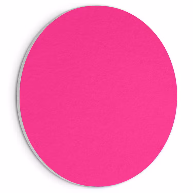Akoestisch schilderij rond - Hot - Fuchsia - Roze — 1