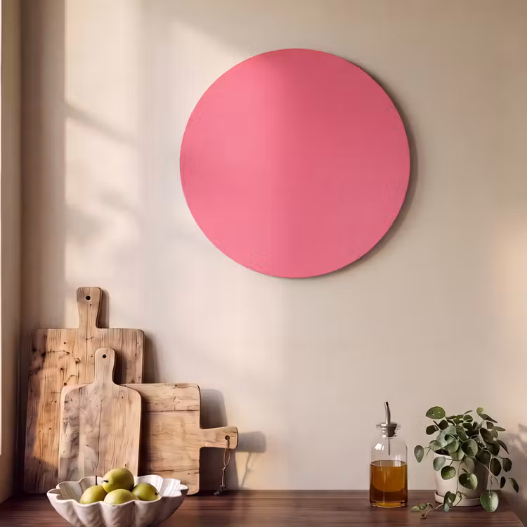 Akoestisch schilderij rond - Neon - Flamingo - Roze — 4