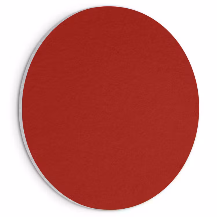 Akoestisch schilderij rond - Oxblood - Maroon - Rood — 1