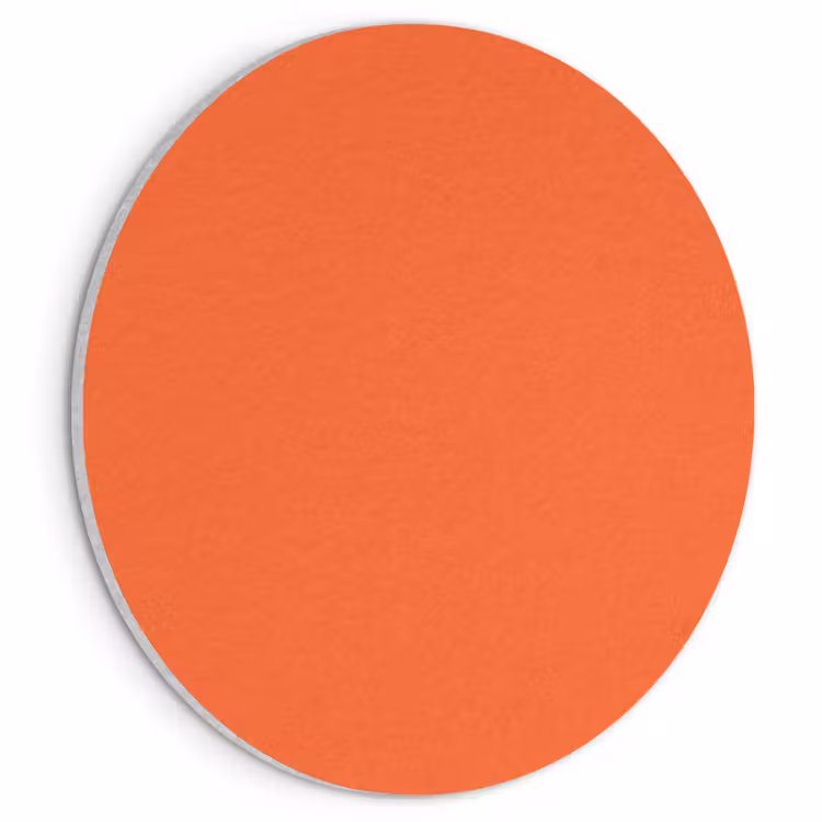 Akoestisch schilderij rond - Vivid - Amber - Oranje — 1