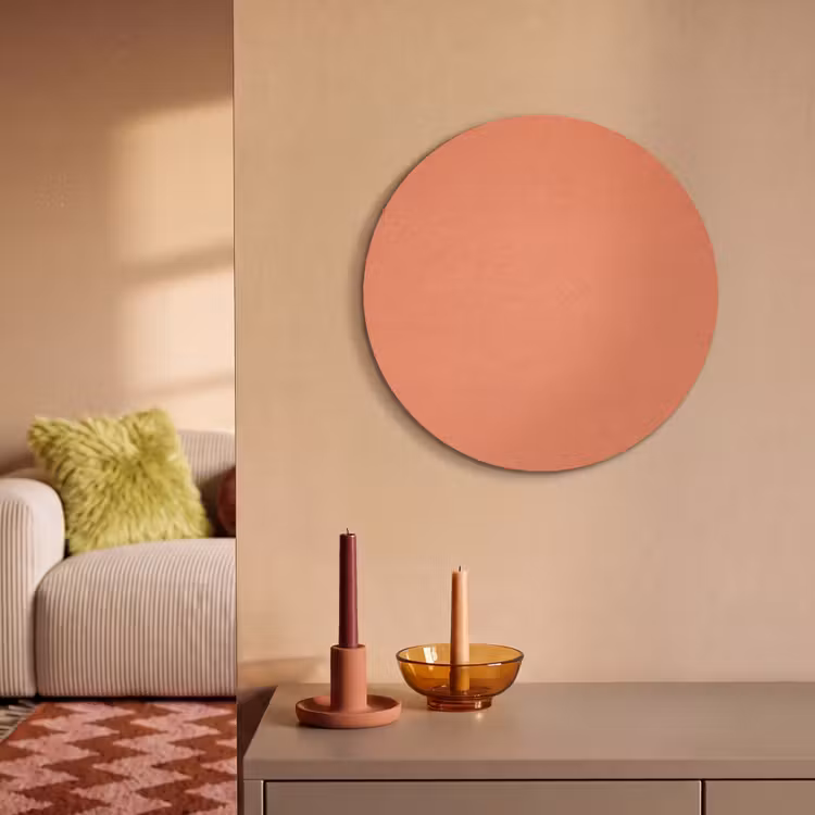 Akoestisch schilderij rond - Warm - Clay - Terracotta — 3