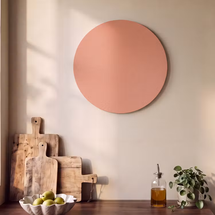 Akoestisch schilderij rond - Warm - Clay - Terracotta — 4
