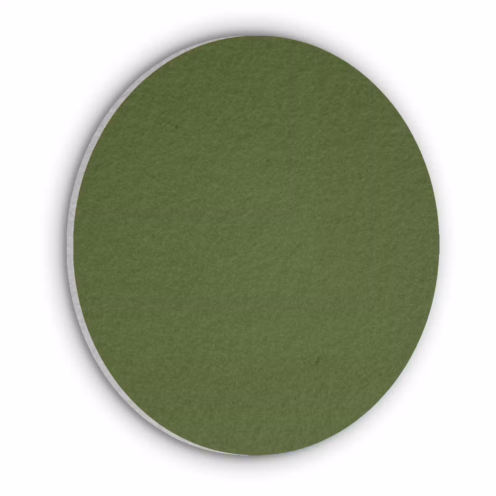 Akoestisch schilderij rond - Olive - Drab - Groen — 1