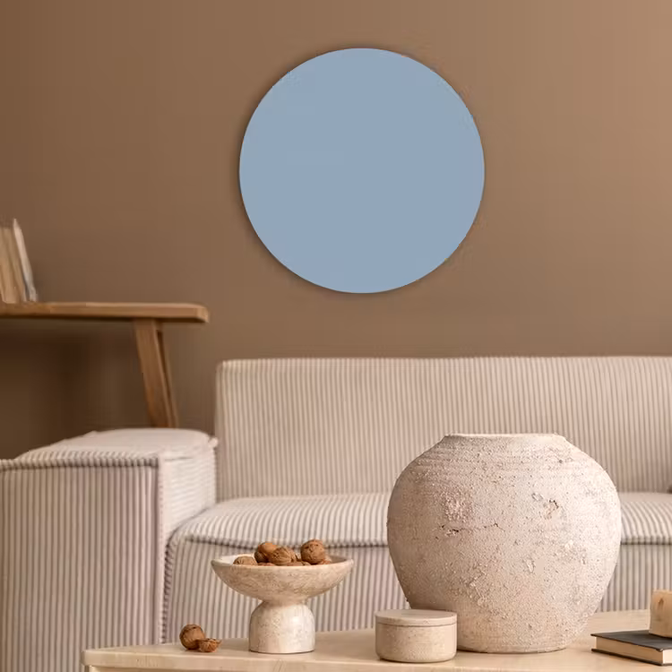 Akoestisch schilderij rond - Dusty - Denim - Blauw — 3