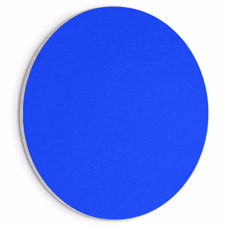 Akoestisch schilderij rond - Electric - Blue - Blauw — 1