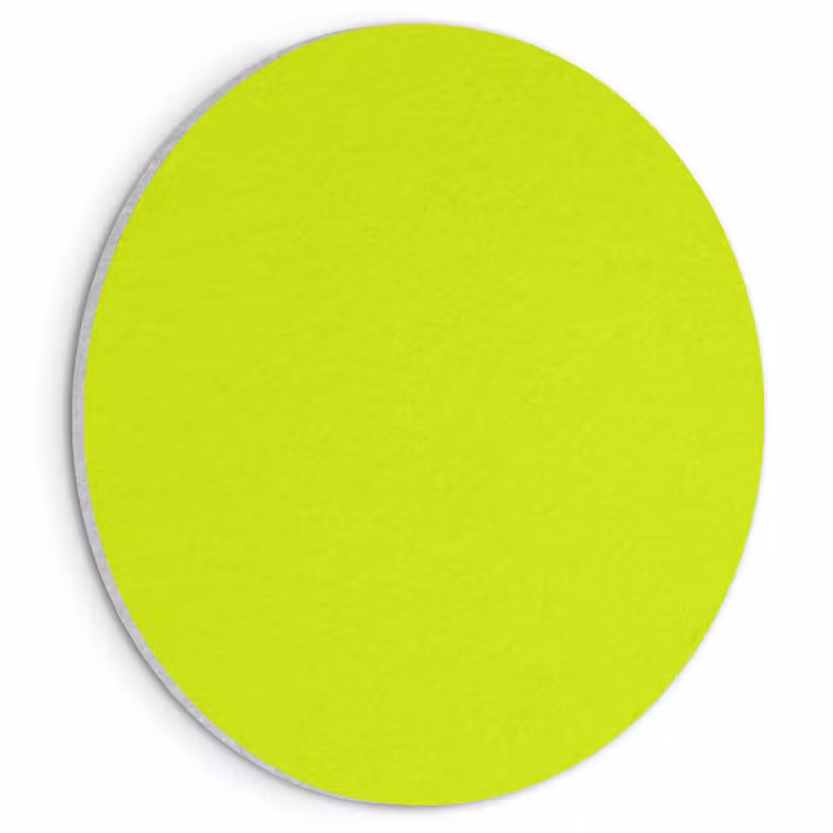 Akoestisch schilderij rond - Electric - Lemon - Geel — 1