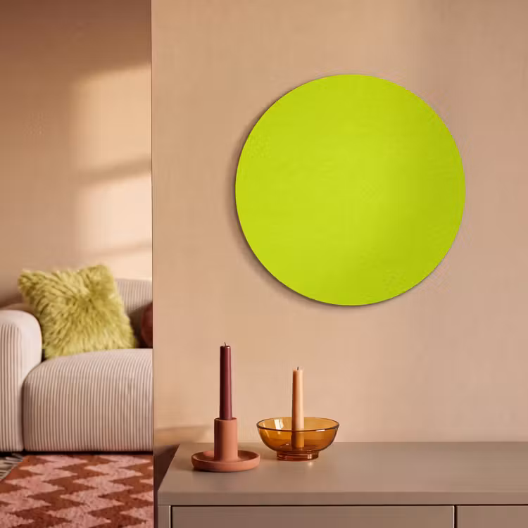 Akoestisch schilderij rond - Electric - Lemon - Geel — 3