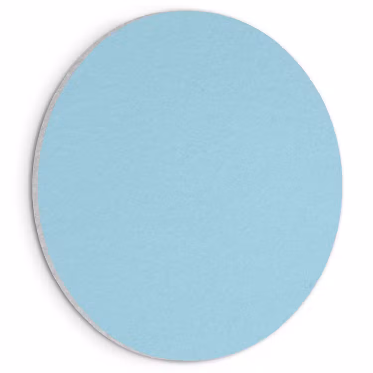 Akoestisch schilderij rond - Ice - Blue - Blauw — 1