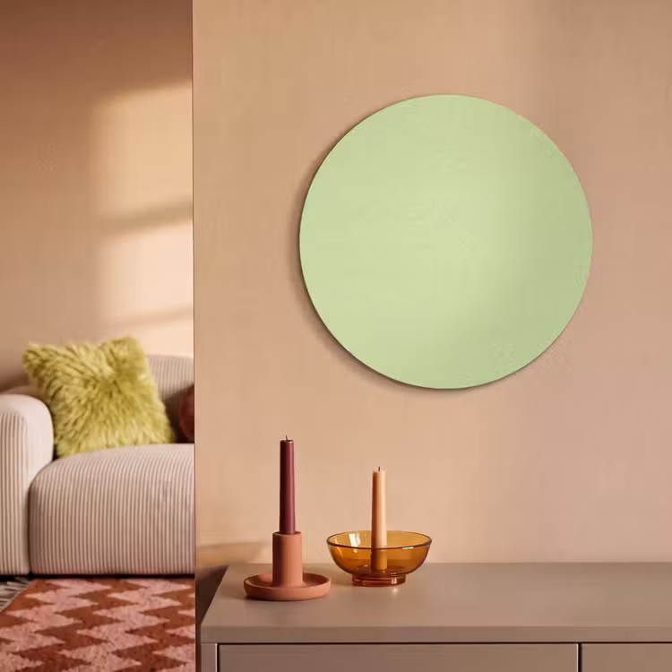 Akoestisch schilderij rond - Light - Lime - Groen — 3