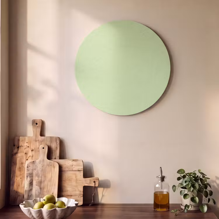 Akoestisch schilderij rond - Light - Lime - Groen — 4