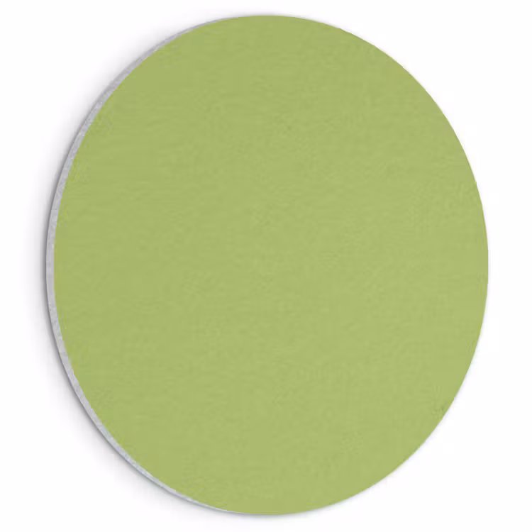 Akoestisch schilderij rond - Lime - Glow - Groen — 1