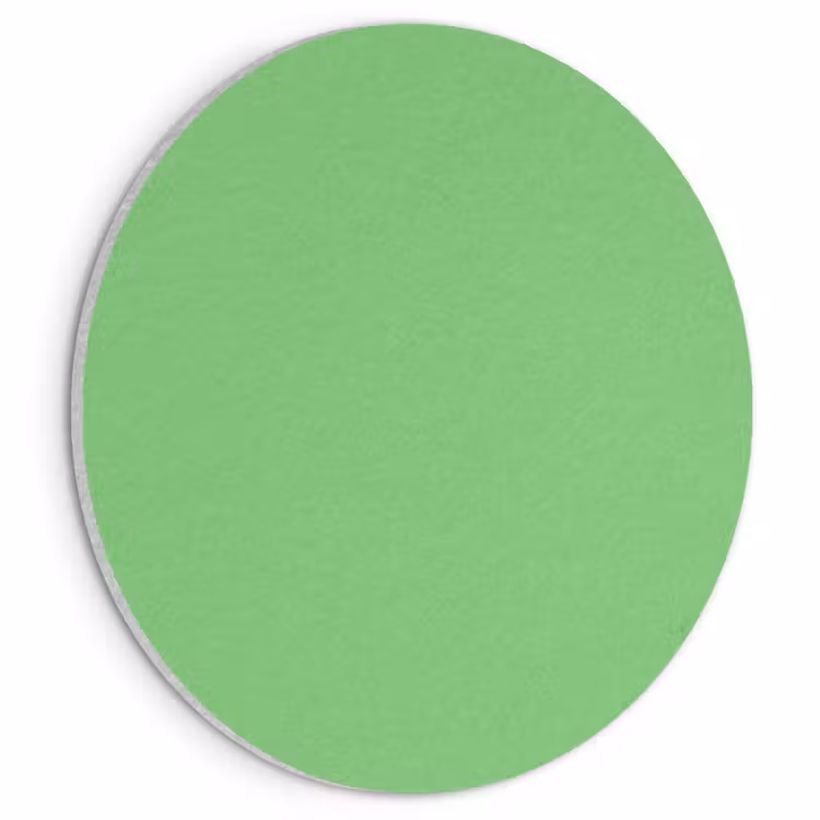 Akoestisch schilderij rond - Meadow - Green - Groen — 1