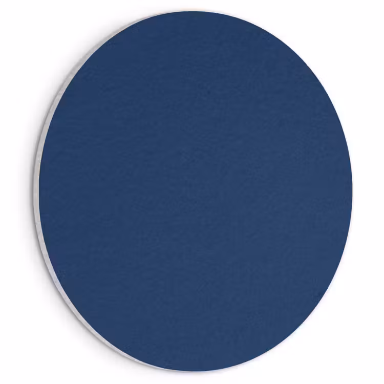Akoestisch schilderij rond - Midnight - Navy - Blauw — 1