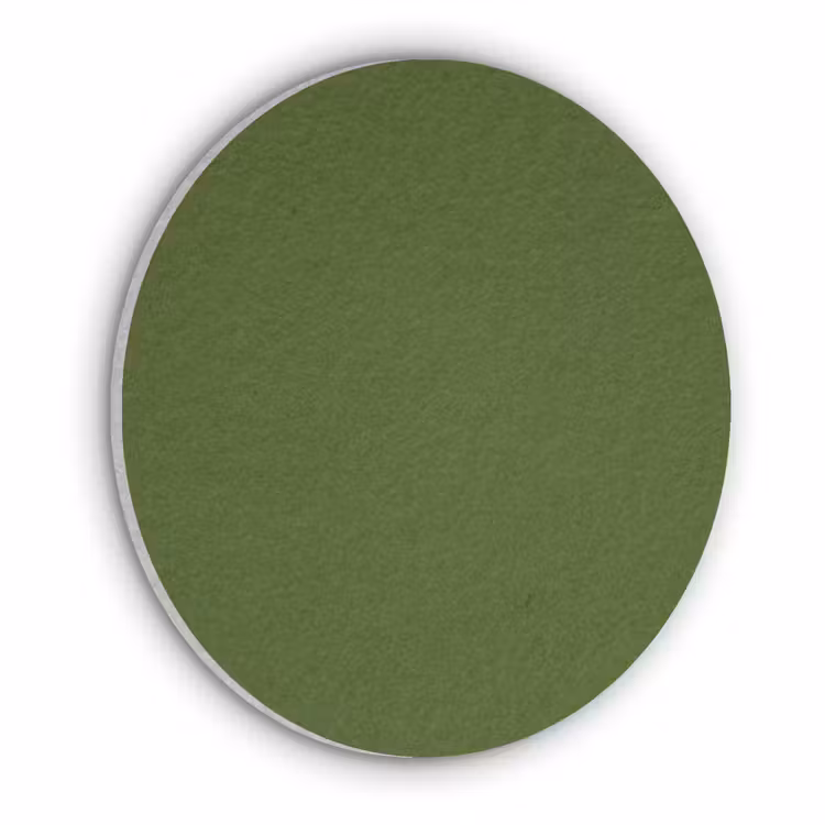 Akoestisch schilderij rond - Olive - Drab - Groen — 1