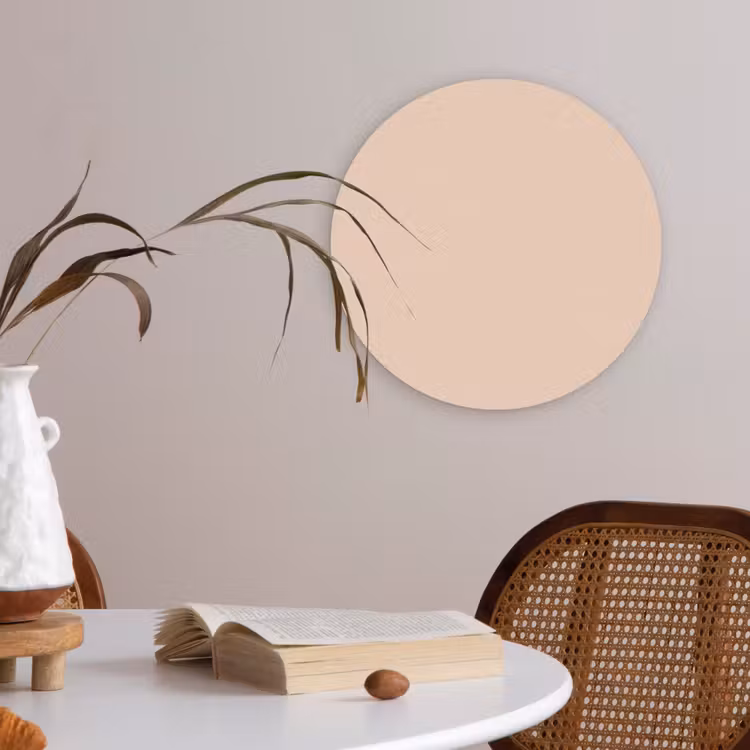 Akoestisch schilderij rond - Pale - Peach - Nude — 2