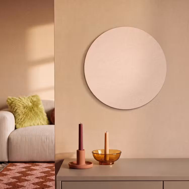 Akoestisch schilderij rond - Pale - Peach - Nude — 3