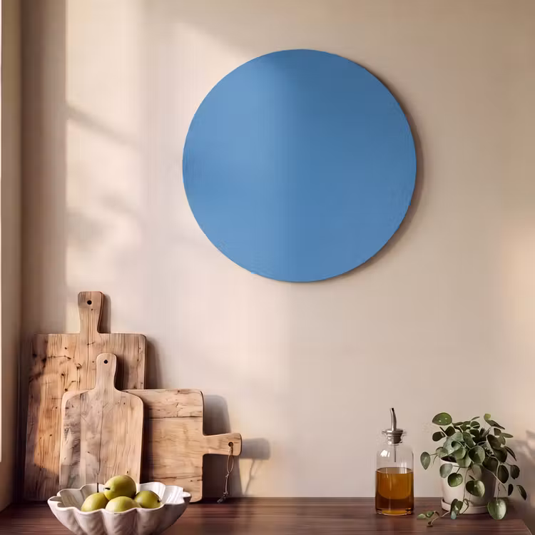 Akoestisch schilderij rond - Royal - Blue - Blauw — 4