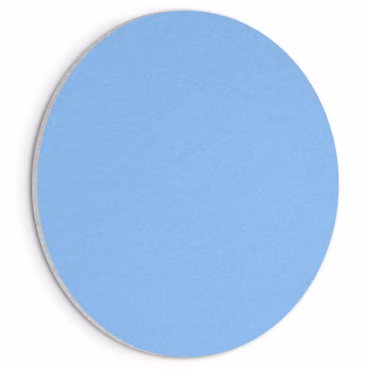 Akoestisch schilderij rond - Sky - Glow - Blauw — 1