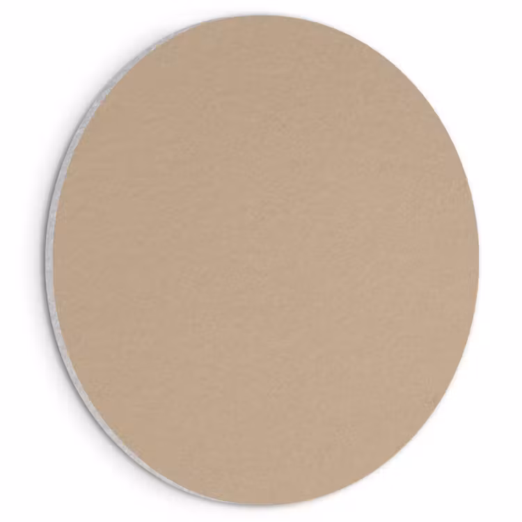 Akoestisch schilderij rond - Soft - Taupe - Bruin — 1
