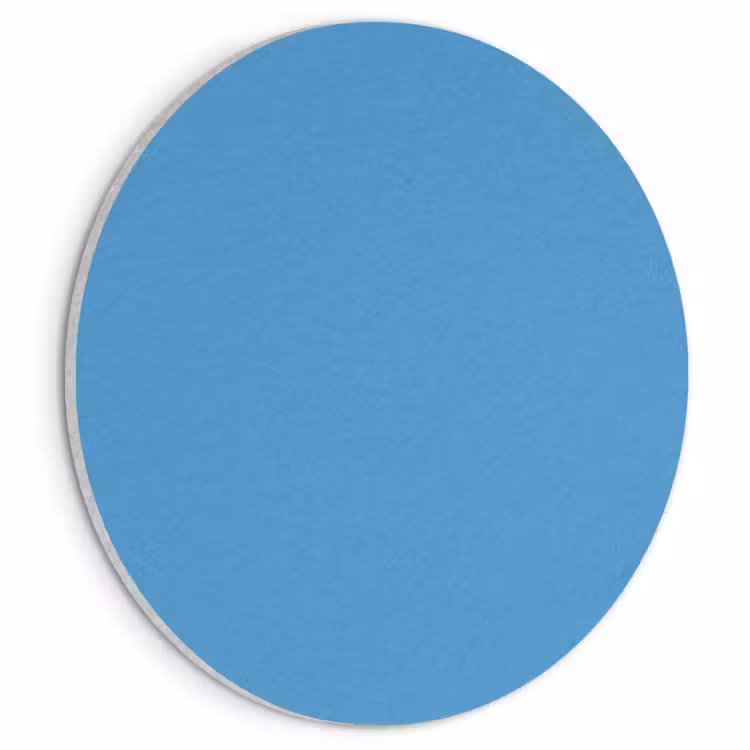Akoestisch schilderij rond - Steel - Blue - Blauw — 1