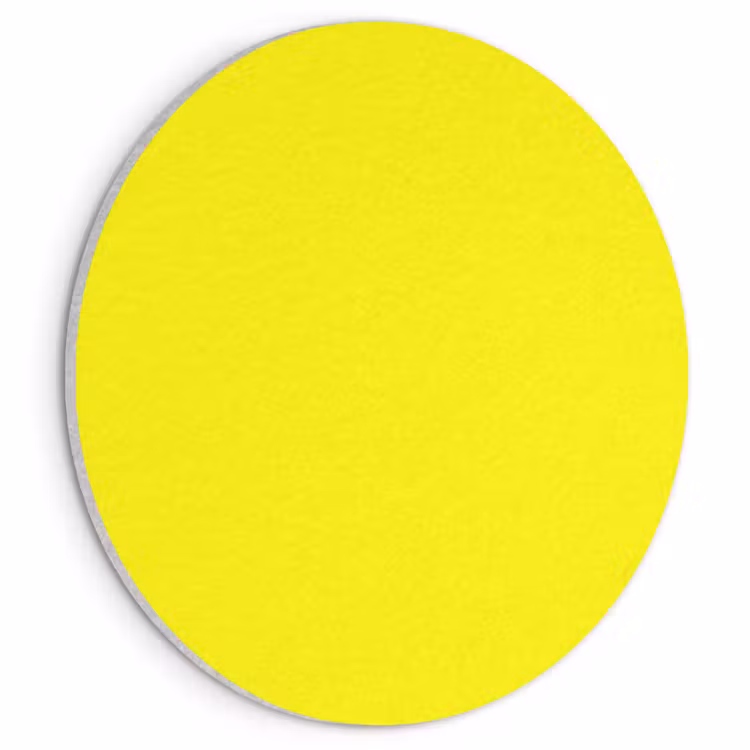 Akoestisch schilderij rond - Sunshine - Glow - Geel — 1