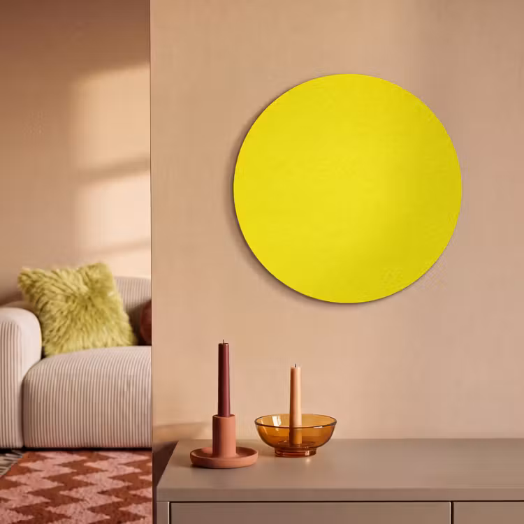 Akoestisch schilderij rond - Sunshine - Glow - Geel — 3