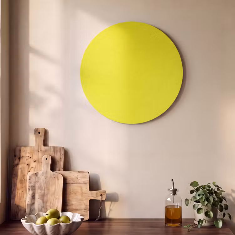 Akoestisch schilderij rond - Sunshine - Glow - Geel — 4