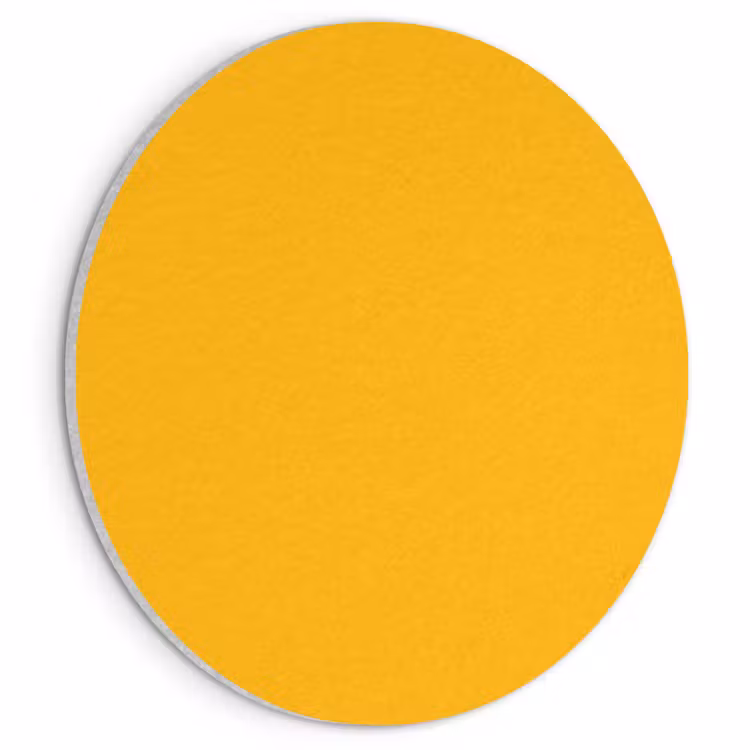 Akoestisch schilderij rond - Vivid - Amber - Geel — 1