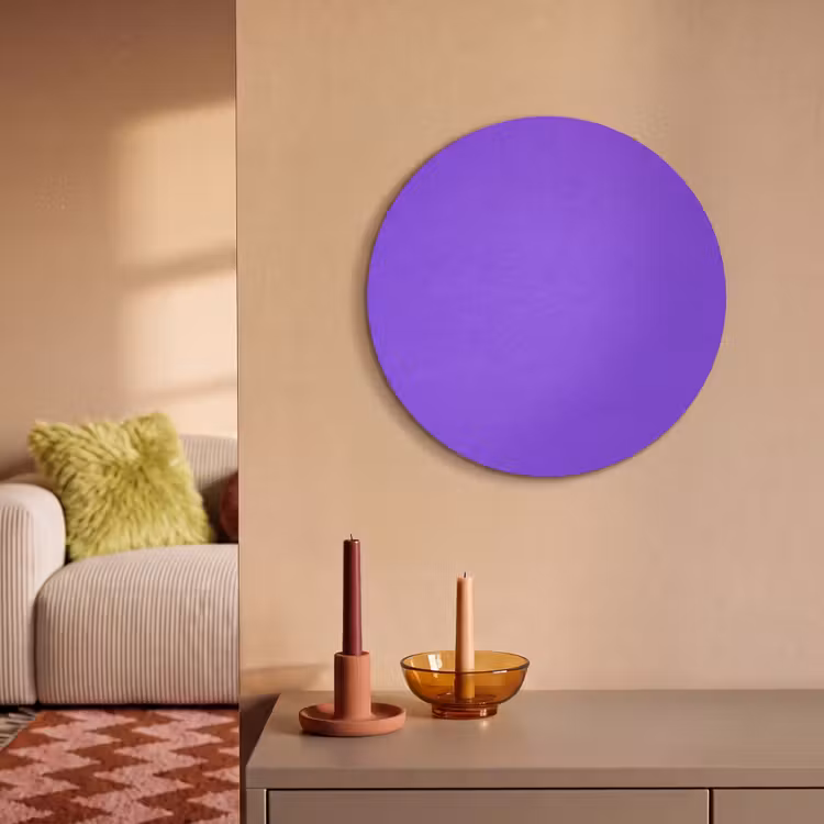 Akoestisch schilderij rond - Vivid - Violet - Paars — 3