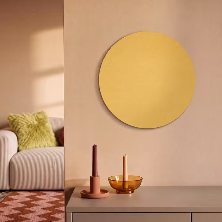 Akoestisch schilderij rond - Warm - Sand - Terracotta — 3