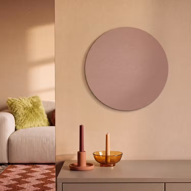 Akoestisch schilderij rond - Earthy - Blusher - Roze — 3